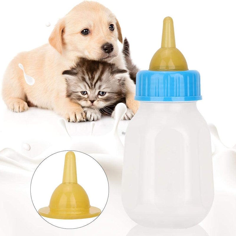Tnfeeon 120ml Portable Feeding Bottle for Pet, Silicone Transparent Nipple lk Bottle for Newborn Kittens Puppies s Sll Anils - Image 3